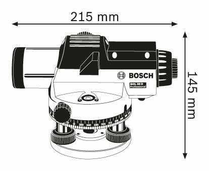 Оптический нивелир Bosch GOL 20 D + BT 160 + GR 500 цена 12438.00 грн - фотография 2