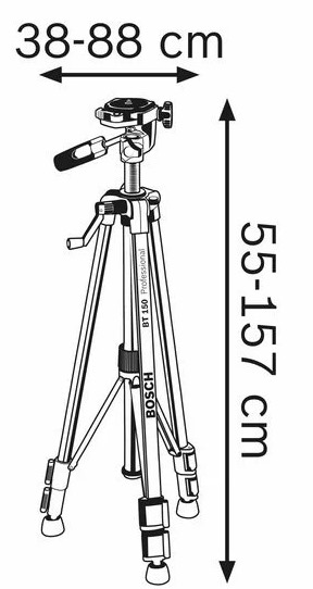 Штатив Bosch BT 150 (55-157 см) цена 2129 грн - фотография 2