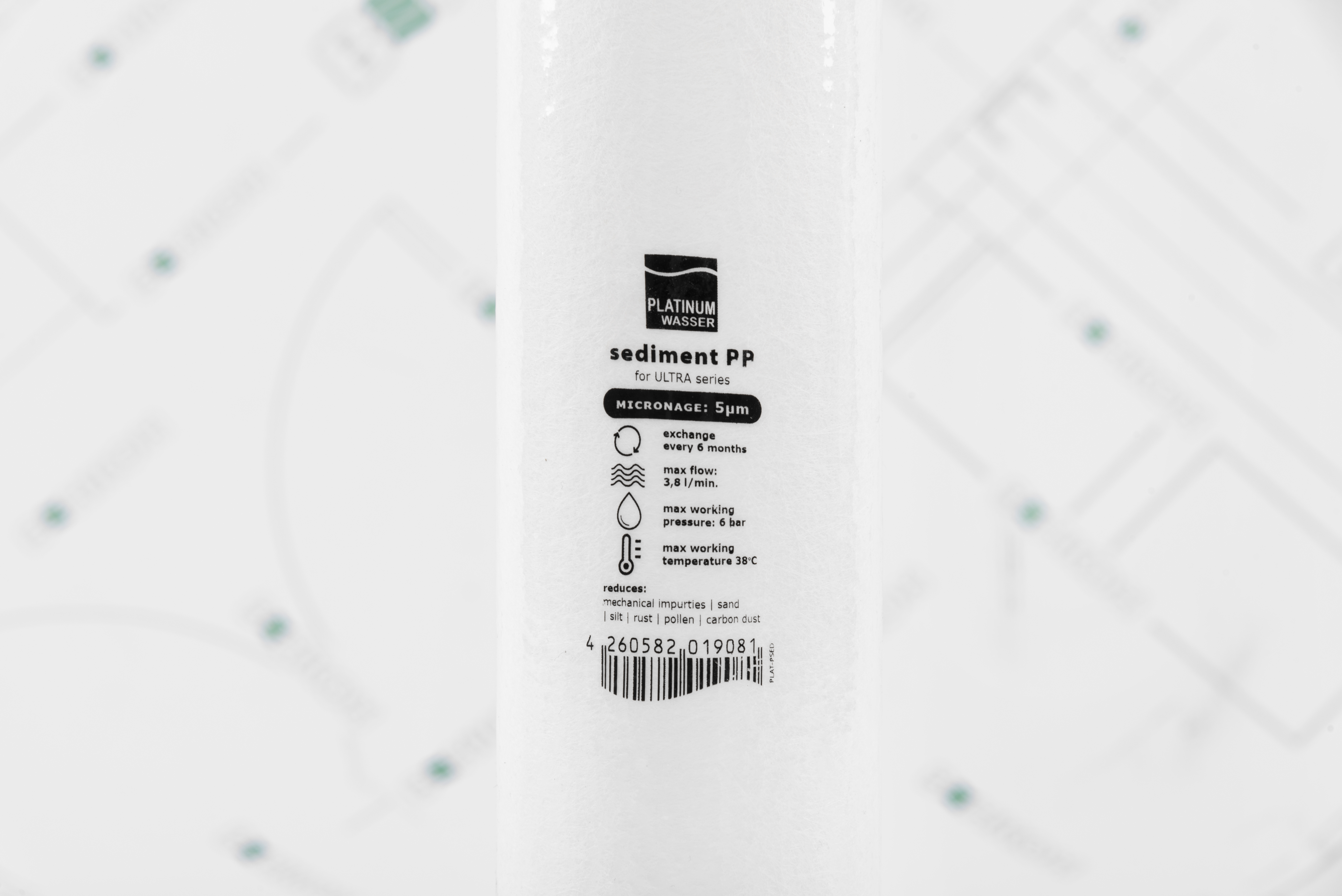 в продажу Картридж для фільтра Platinum Wasser PLAT-PSED 10" 5мкм (механіка) - фото 3