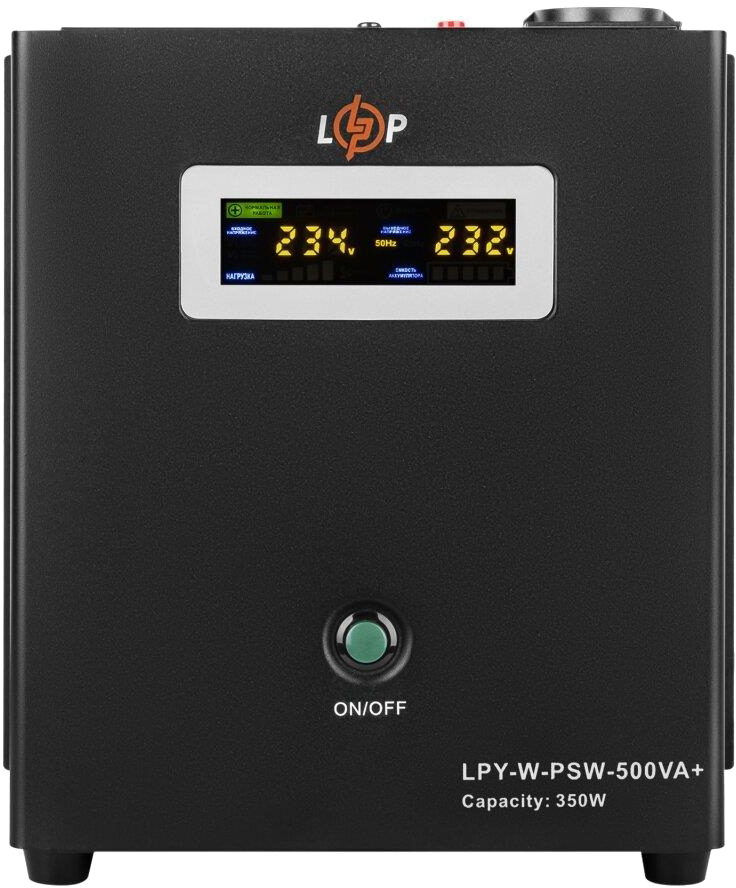 Комплект для резервного живлення LogicPower LPY-W-PSW-500VA+ акумулятор LiFePO4 12V-52Ah (18966) ціна 0 грн - фотографія 2