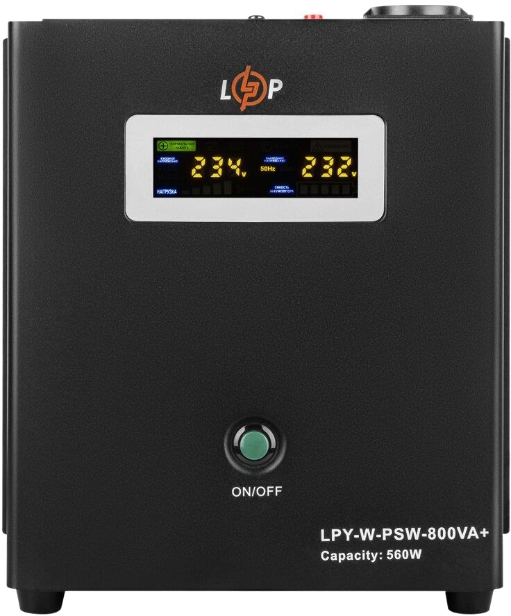 Комплект для резервного живлення LogicPower LPY-W-PSW-800VA + акумулятор LiFePO4 12V-105Ah (18967) ціна 28179 грн - фотографія 2