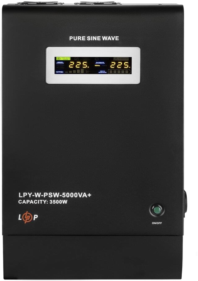 в продажу Комплект для резервного живлення LogicPower LPY-W-PSW-5000VA + акумулятор LiFePO4 48V-105Ah (18956) - фото 3