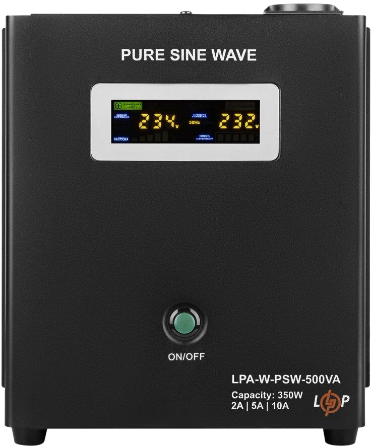 Комплект для резервного живлення LogicPower LPA-W-PSW-500VA + акумулятор AGM LPM 12V-20Ah (13338) ціна 6666 грн - фотографія 2