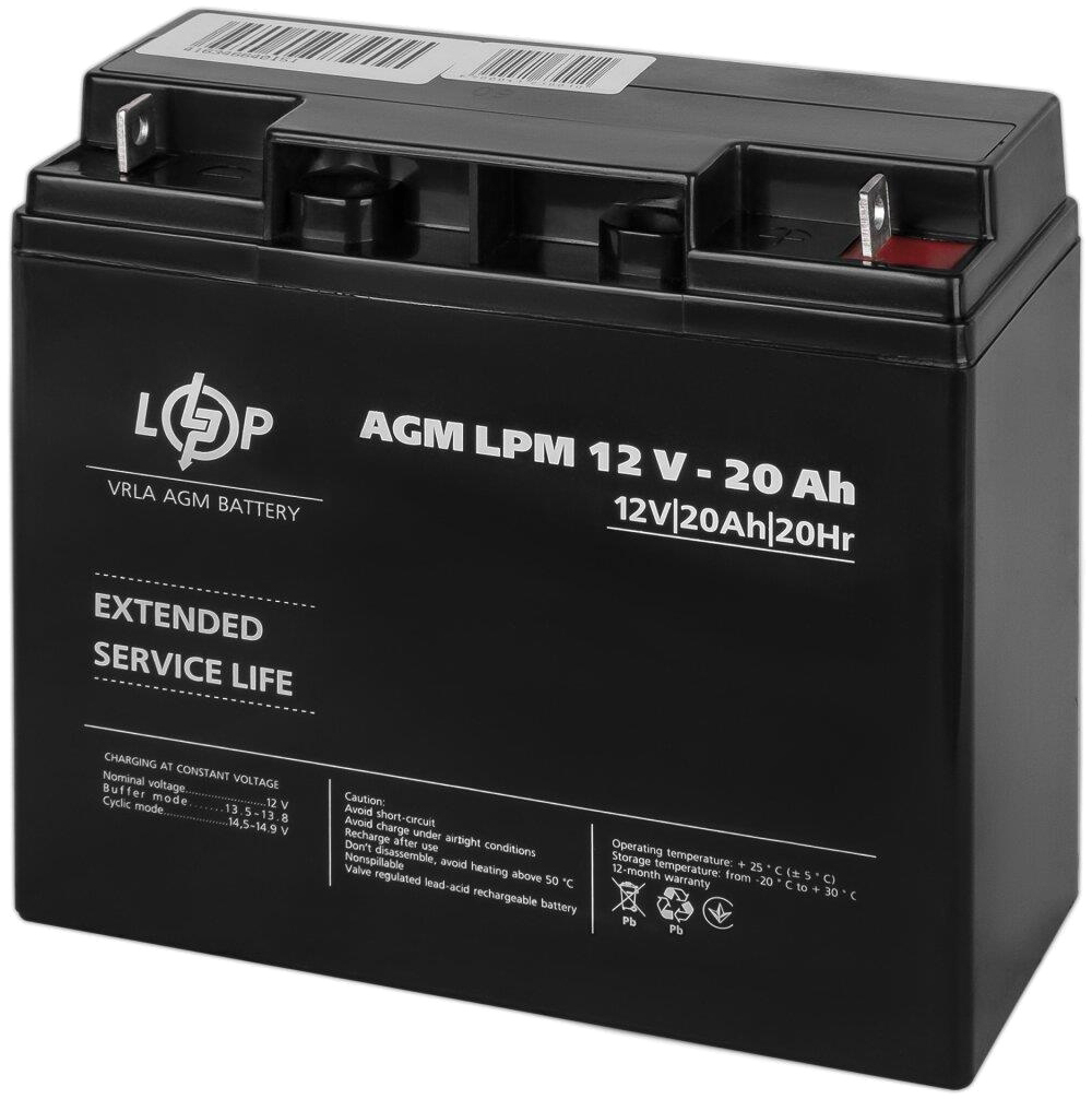 в продажу Комплект для резервного живлення LogicPower LPA-W-PSW-500VA + акумулятор AGM LPM 12V-20Ah (13338) - фото 3