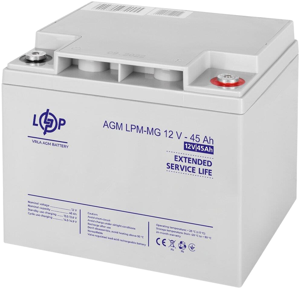 Комплект резервного живлення  LogicPower LPY-PSW-500VA + акумулятор AGM LPM-MG 12V-45Ah (14020) відгуки - зображення 5