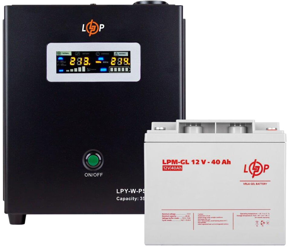 в продаже Комплект для резервного питания LogicPower LPY-W-PSW-500VA+LP LiFePO4 12V-50Ah (14014) - фото 3