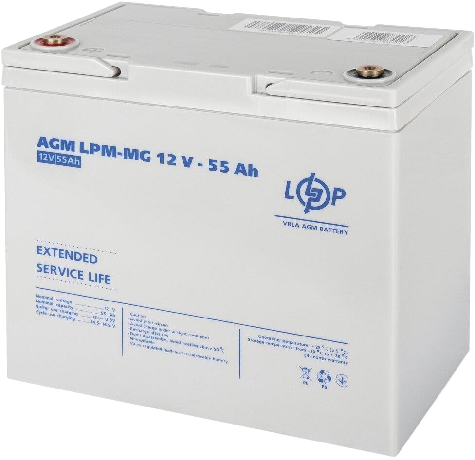 продаємо LogicPower LPY-PSW-500VA + акумулятор AGM LPM-MG 12V-55Ah (14021) в Україні - фото 4