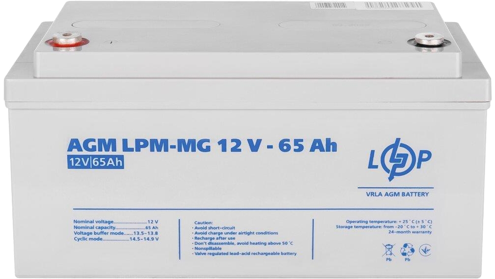 в продажу Комплект для резервного живлення LogicPower LPY-B-PSW-500VA+ акумулятор LPM-MG 12V-65Ah (15872) - фото 3