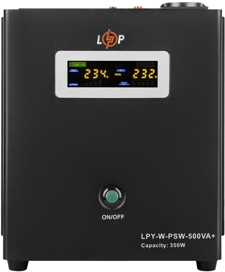 Комплект для резервного живлення LogicPower LPY-W-PSW-500VA+ акумулятор LPM-MG 12V-65Ah (15873) ціна 10901.00 грн - фотографія 2