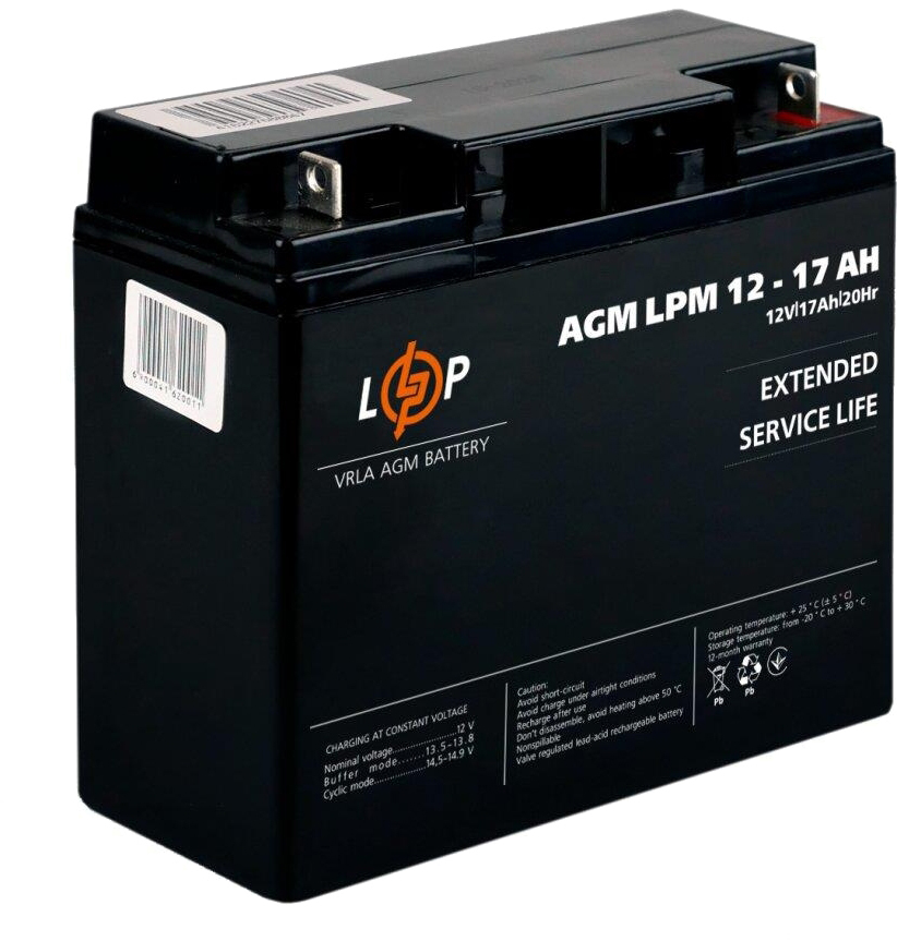 Комплект для резервного живлення LogicPower LPA-W-PSW-500VA + гелевий акумулятор LPM 12V-17Ah (14009) інструкція - зображення 6