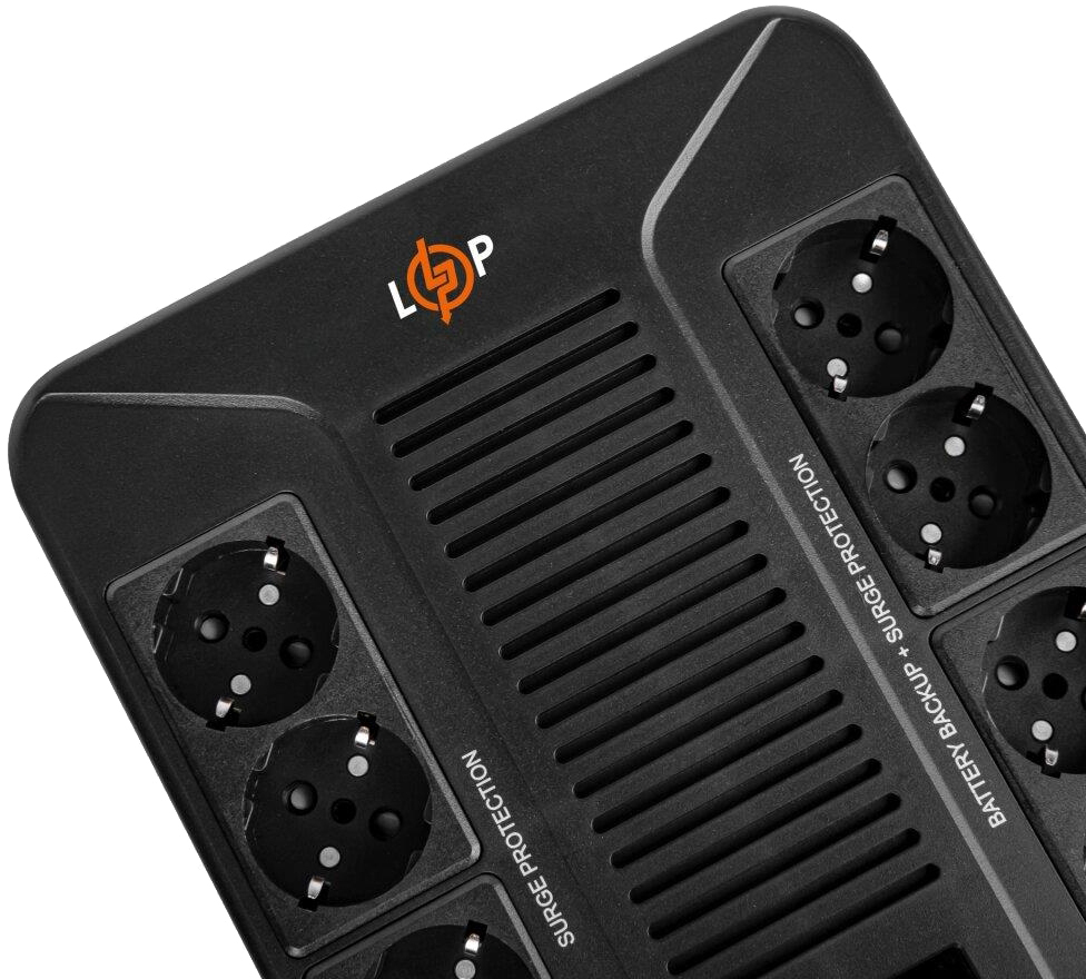 Джерело безперебійного живлення LogicPower UPS LP-UL600VA-8PS (360Вт) (16160) ціна 3232 грн - фотографія 2
