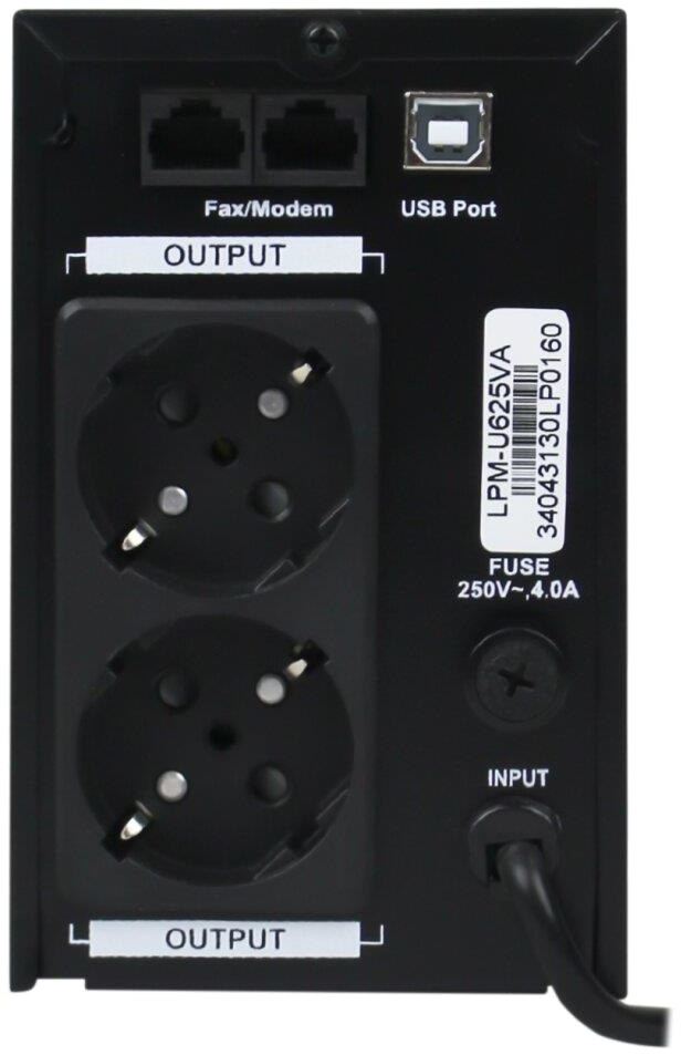 в продажу Джерело безперебійного живлення LogicPower UPS LPM-U625VA (437Вт) (3404) - фото 3