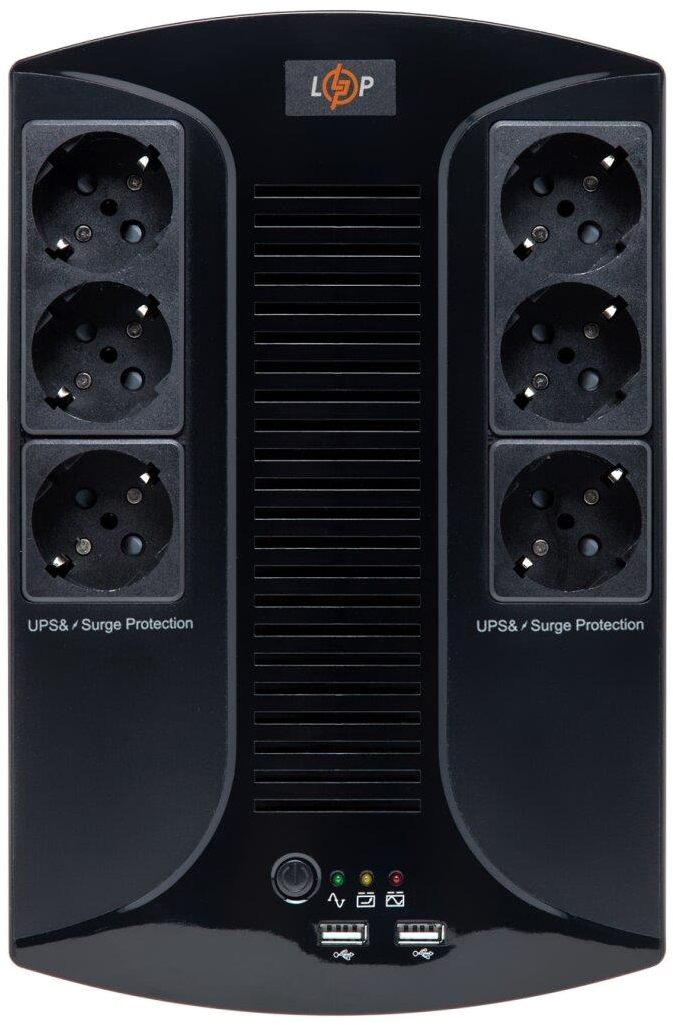 Джерело безперебійного живлення LogicPower UPS LP 650VA-6PS (455Вт) (4324)