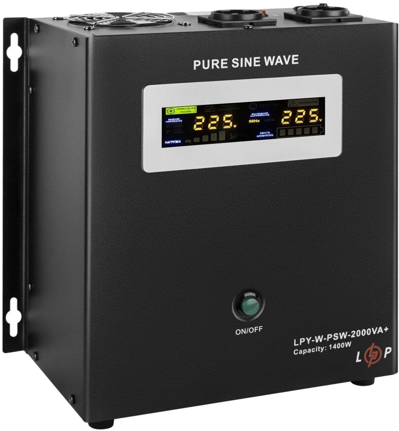 Источник бесперебойного питания LogicPower UPS 24V LPY- W - PSW-2000VA+ (1400Вт) 10A/20A (4146) цена 10029.00 грн - фотография 2