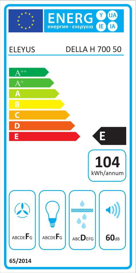 Кухонна витяжка Eleyus Della 700 50 WH огляд - фото 11