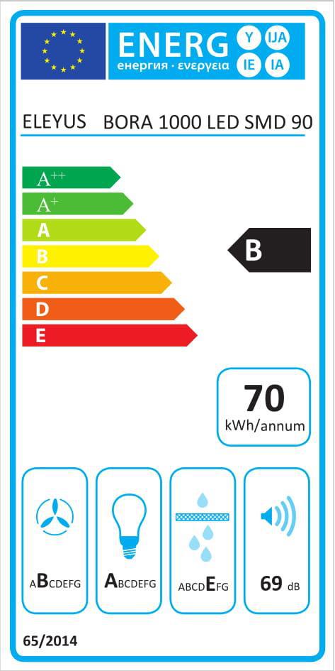 огляд товару Кухонна витяжка Eleyus Bora 1200 LED SMD 90 BL - фотографія 12