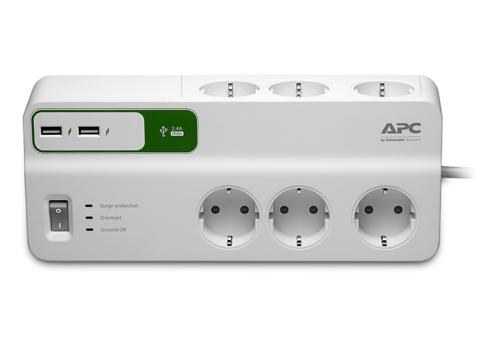 Мережевий фільтр APC Essential SurgeArrest 6 outlets + 2 USB ціна 2300 грн - фотографія 2