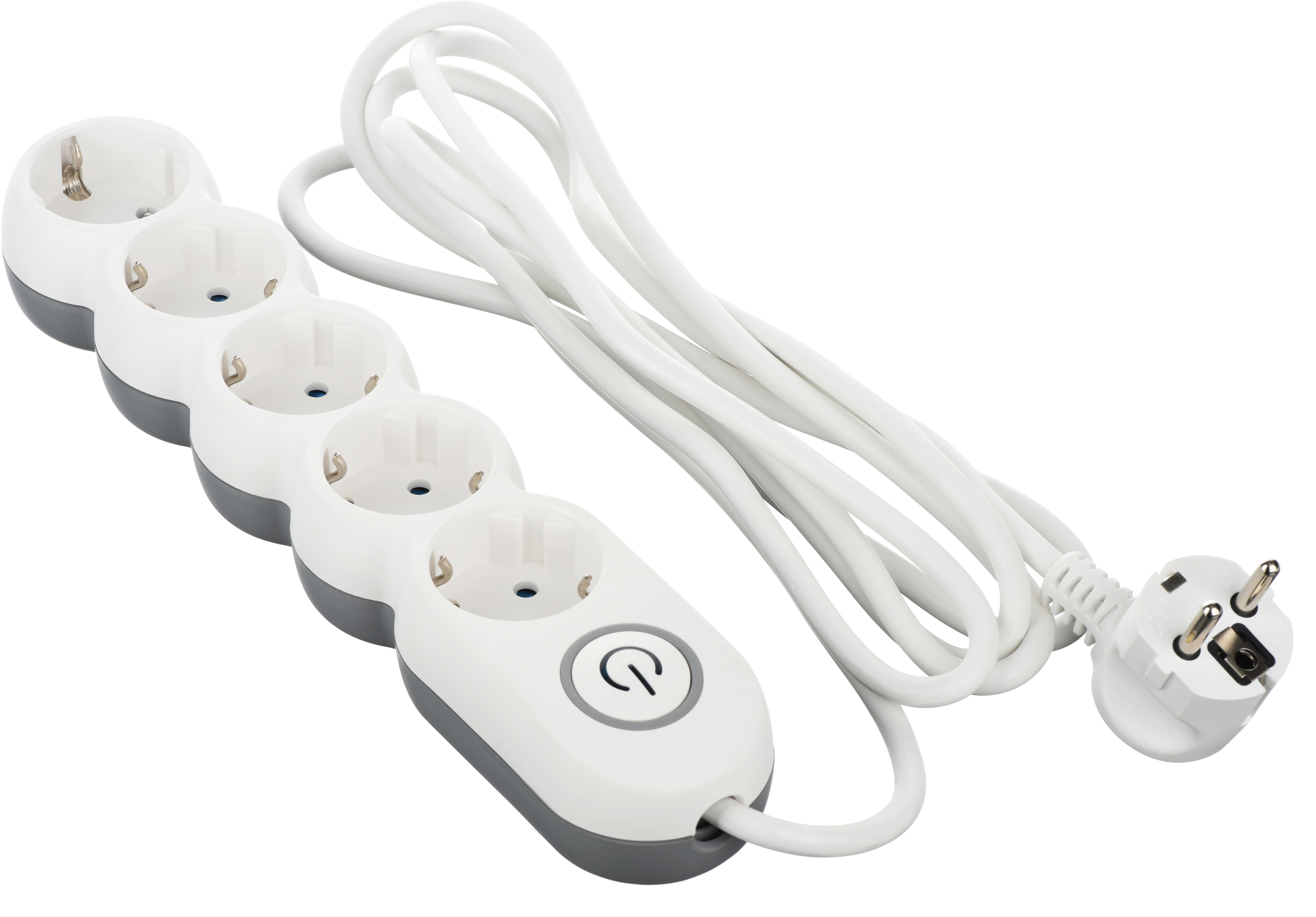 2E Plus 5XSchuko, 3G*1.0мм, 3м