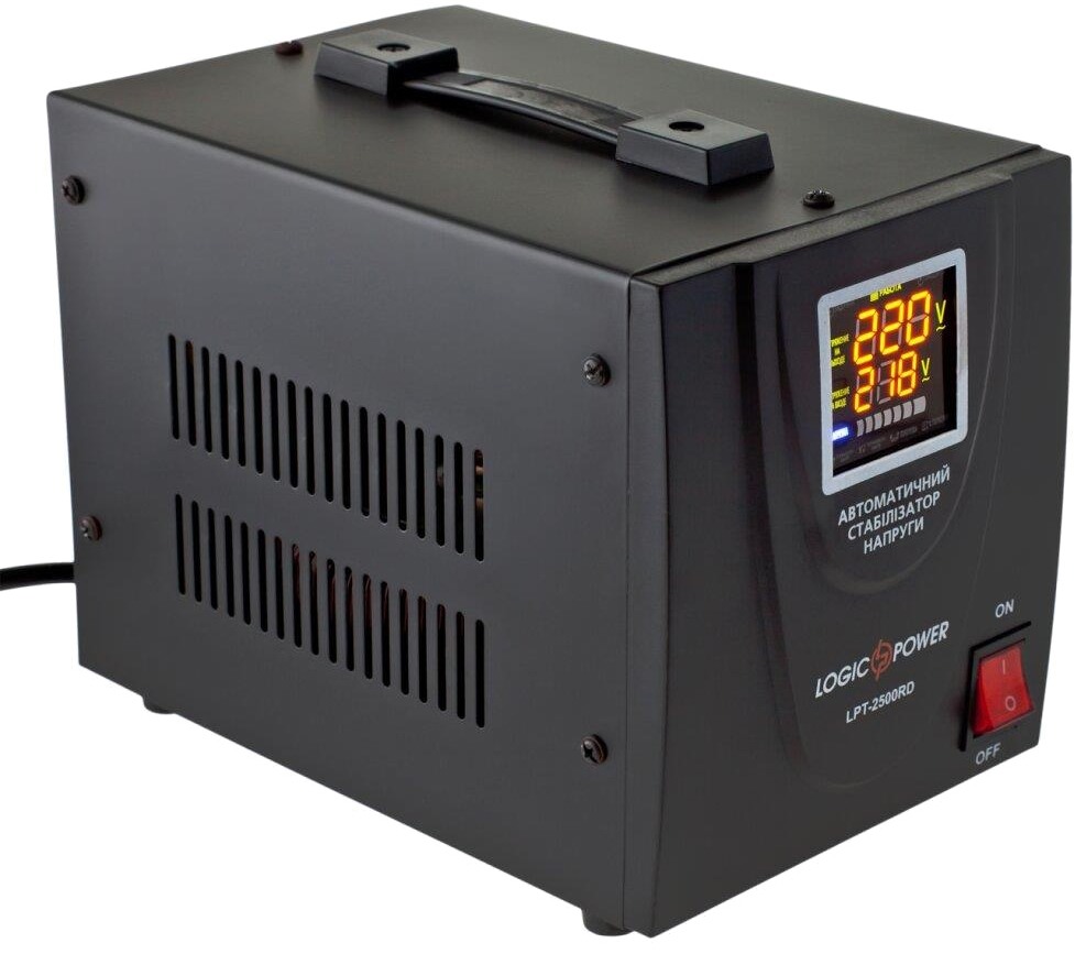 Релейний стабілізатор LogicPower LPT-2500RD BLACK (1750W) (4438)