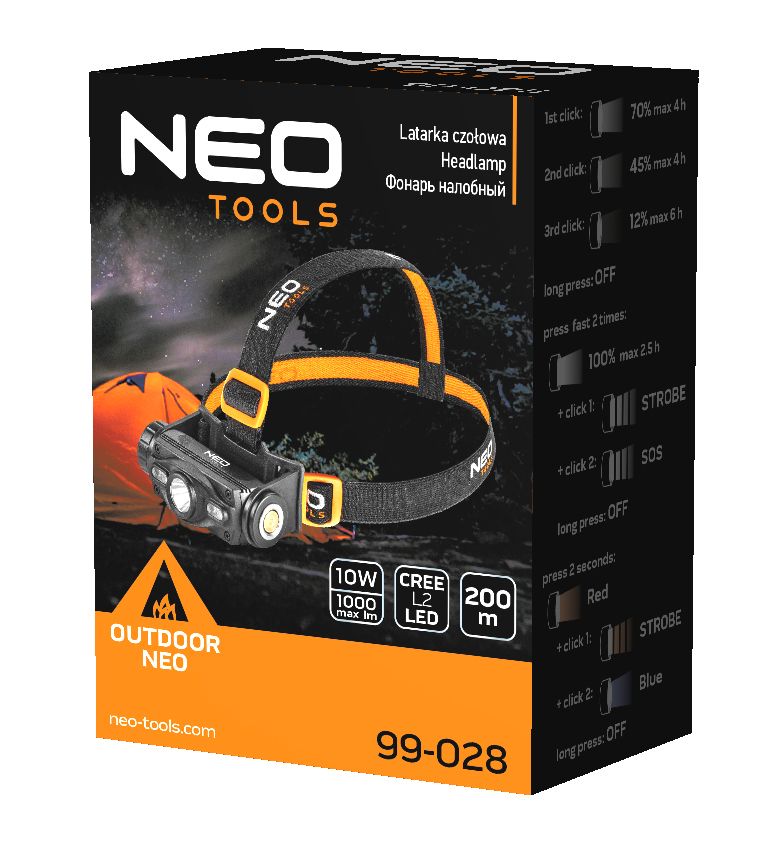 Налобний ліхтарик Neo Tools 99-028 відгуки - зображення 5