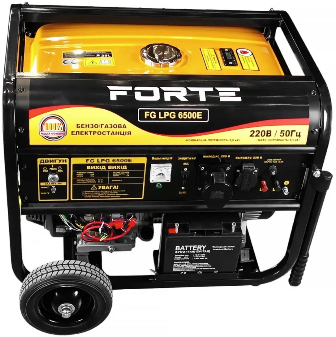 Генератор Forte FG LPG 6500E відгуки - зображення 5