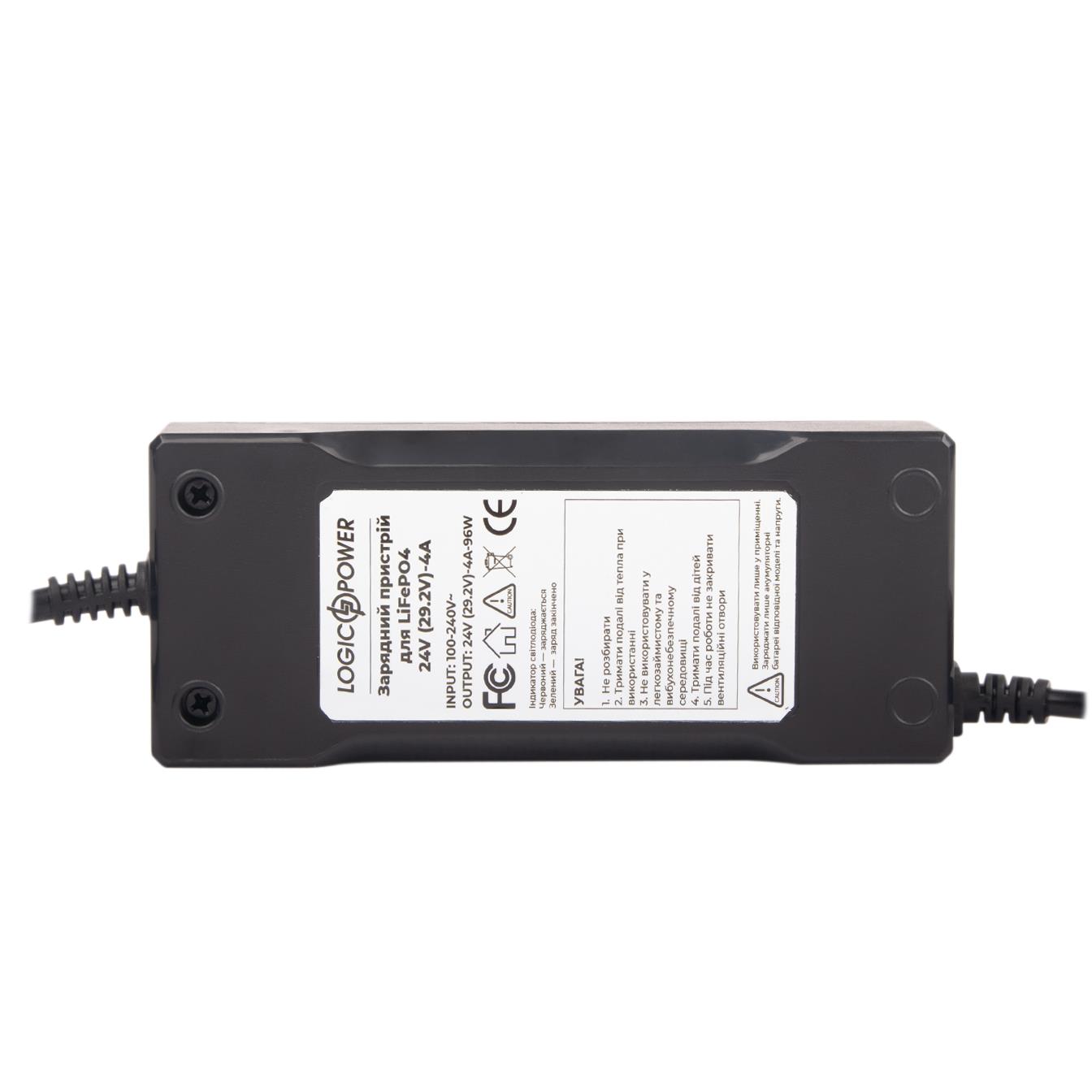 Зарядний пристрій для акумулятора LogicPower LiFePO4 24V (29.2V)-4A-96W (14581) ціна 916 грн - фотографія 2