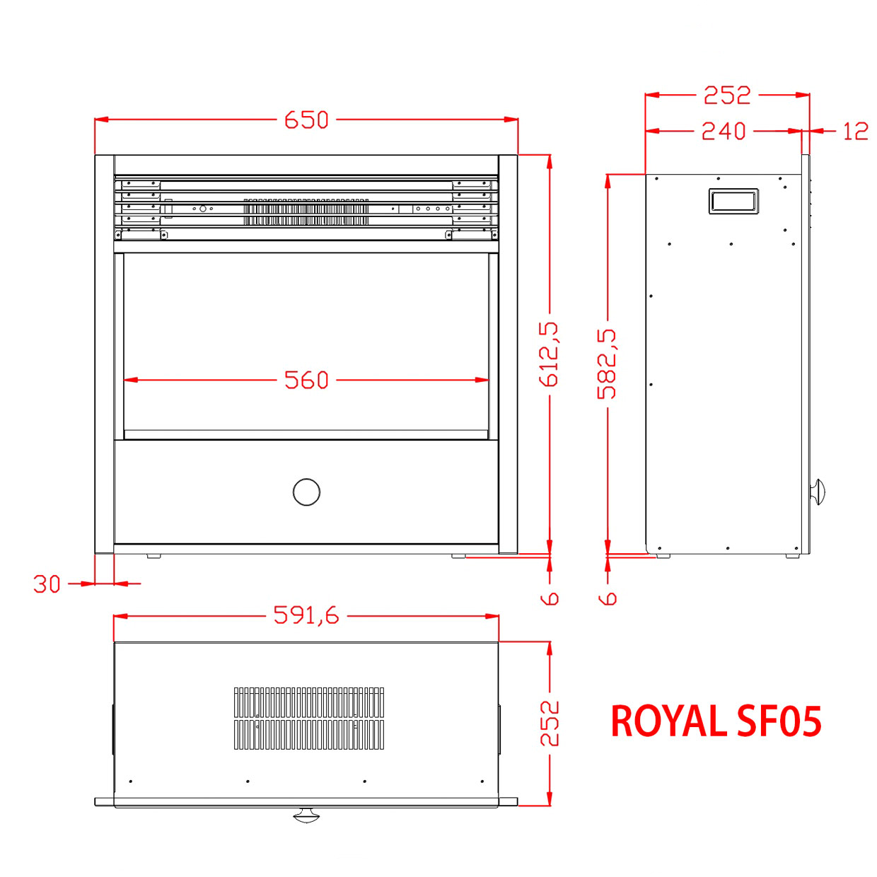 Royal 3D Etna SF05 Габаритные размеры