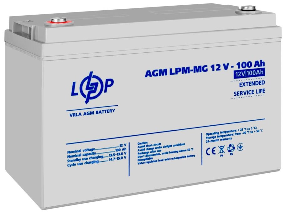 в продажу Акумулятор мультигелевий LogicPower LPM-MG 12V - 100 Ah (3877) - фото 3