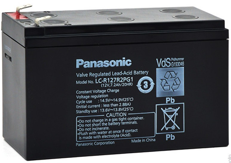 Аккумулятор свинцово-кислотный Panasonic LC-R127R2PG1 в интернет-магазине, главное фото