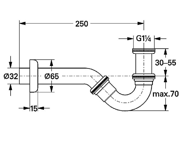 Grohe 28946000 Габаритні розміри