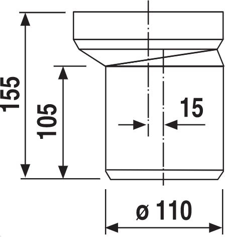 Sanit Ø110 (58.206.01..0000)  Габаритные размеры