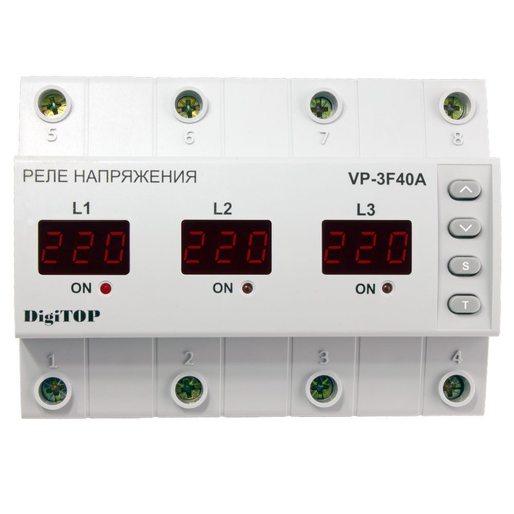 Реле напруги DigiTOP VP-3F40A ціна 2799.00 грн - фотографія 2