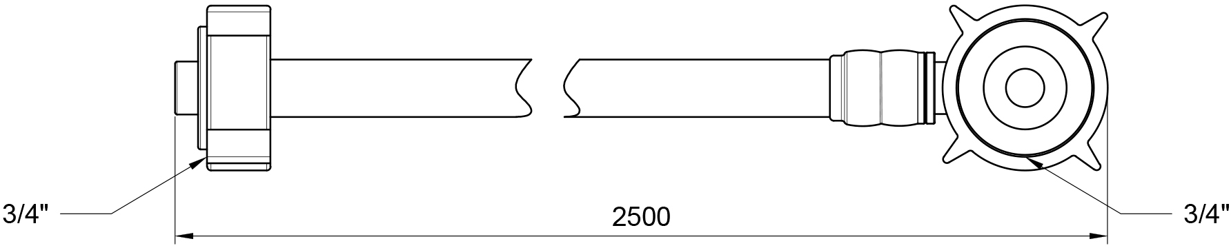 SD Plus 250 см SD095W250 Габаритні розміри