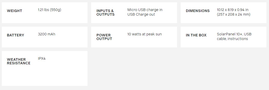 Портативная солнечная батарея BioLite SolarPanel 10+ 3200 mAh отзывы - изображения 5