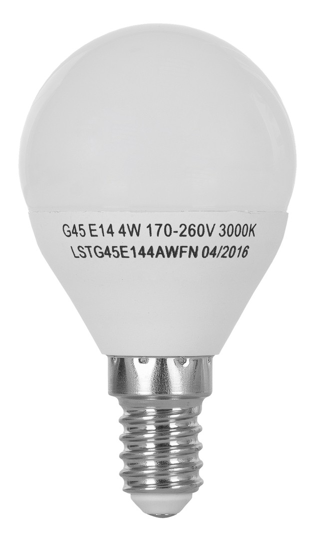 светодиодная лампа Ergo Standard G45 E14 4W 220V 3000K цена 37.00 грн - фотография 2