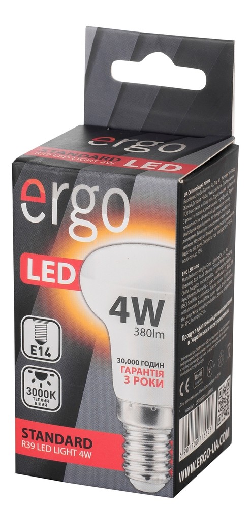 светодиодная лампа Ergo Standard R39 отзывы - изображения 5