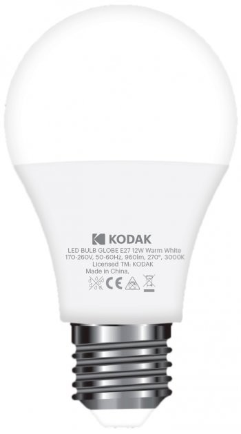 светодиодная лампа Kodak A60, 12W, 3000К цена 83.20 грн - фотография 2