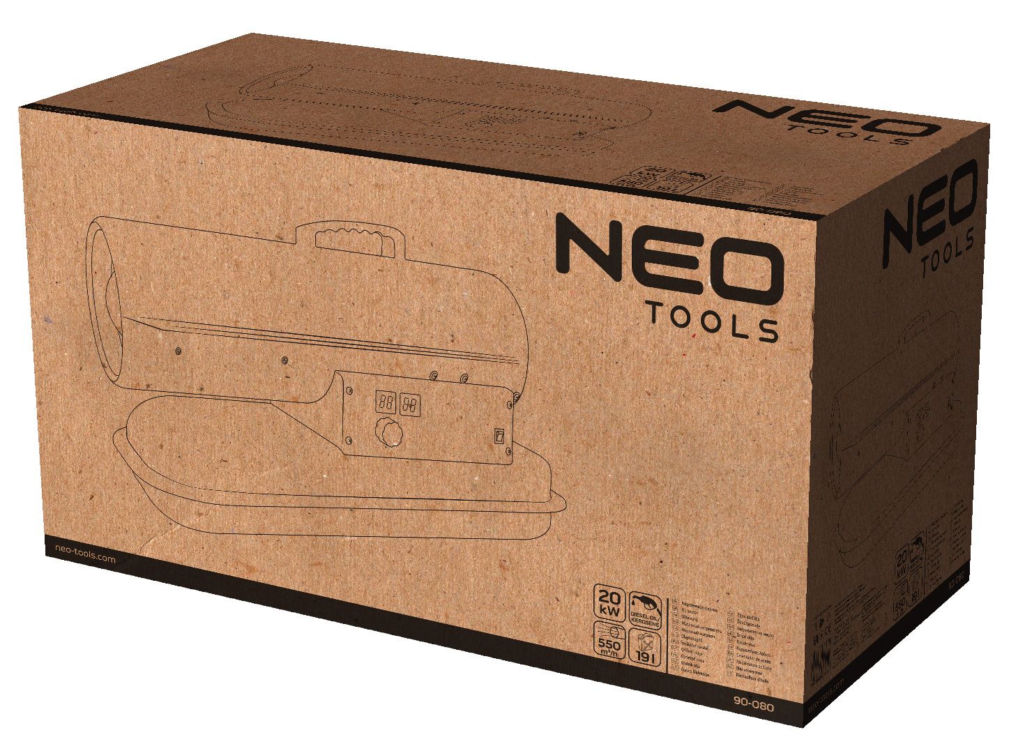 Теплова гармата Neo Tools 90-080 огляд - фото 11