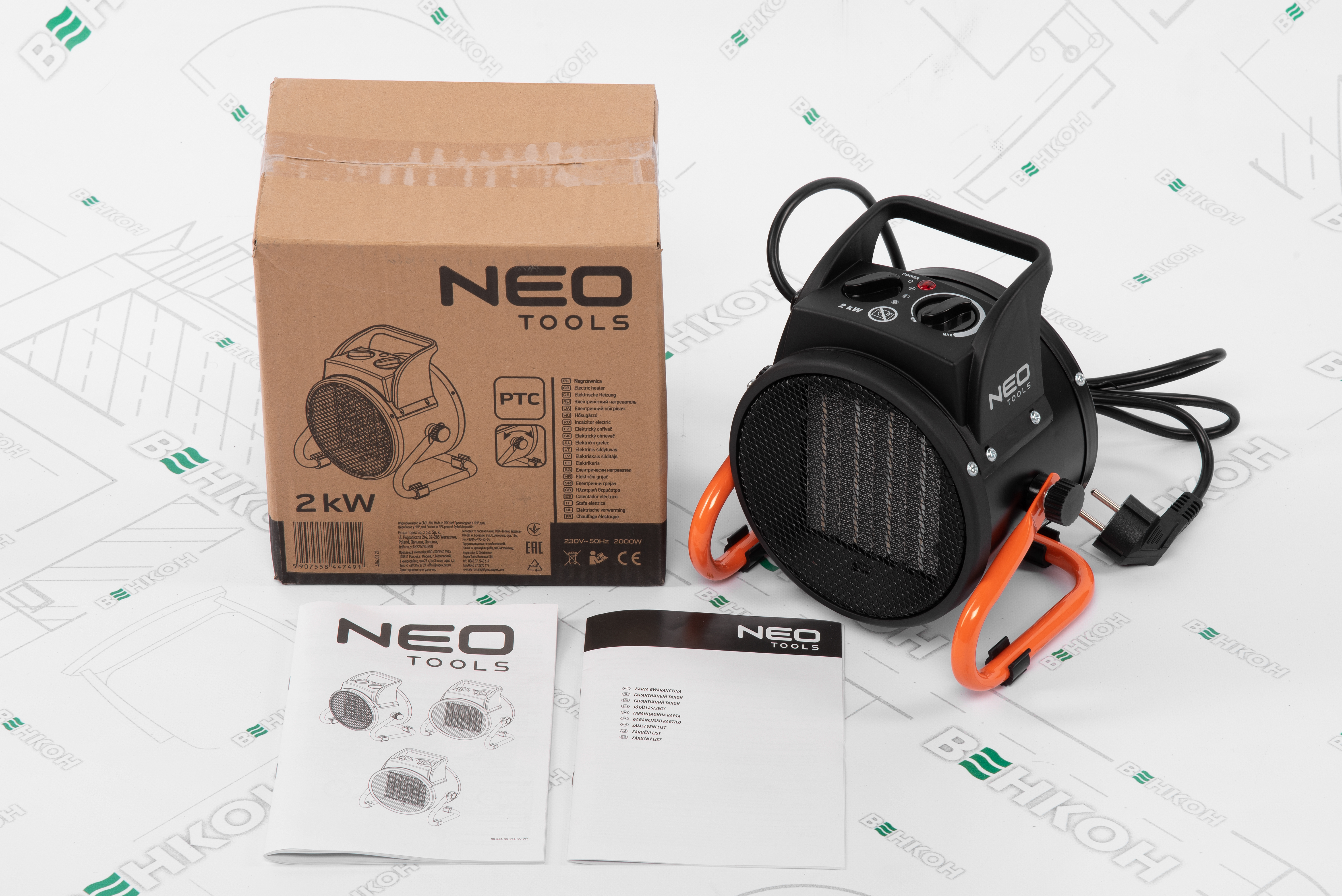 Теплова гармата Neo Tools 90-062 огляд - фото 8
