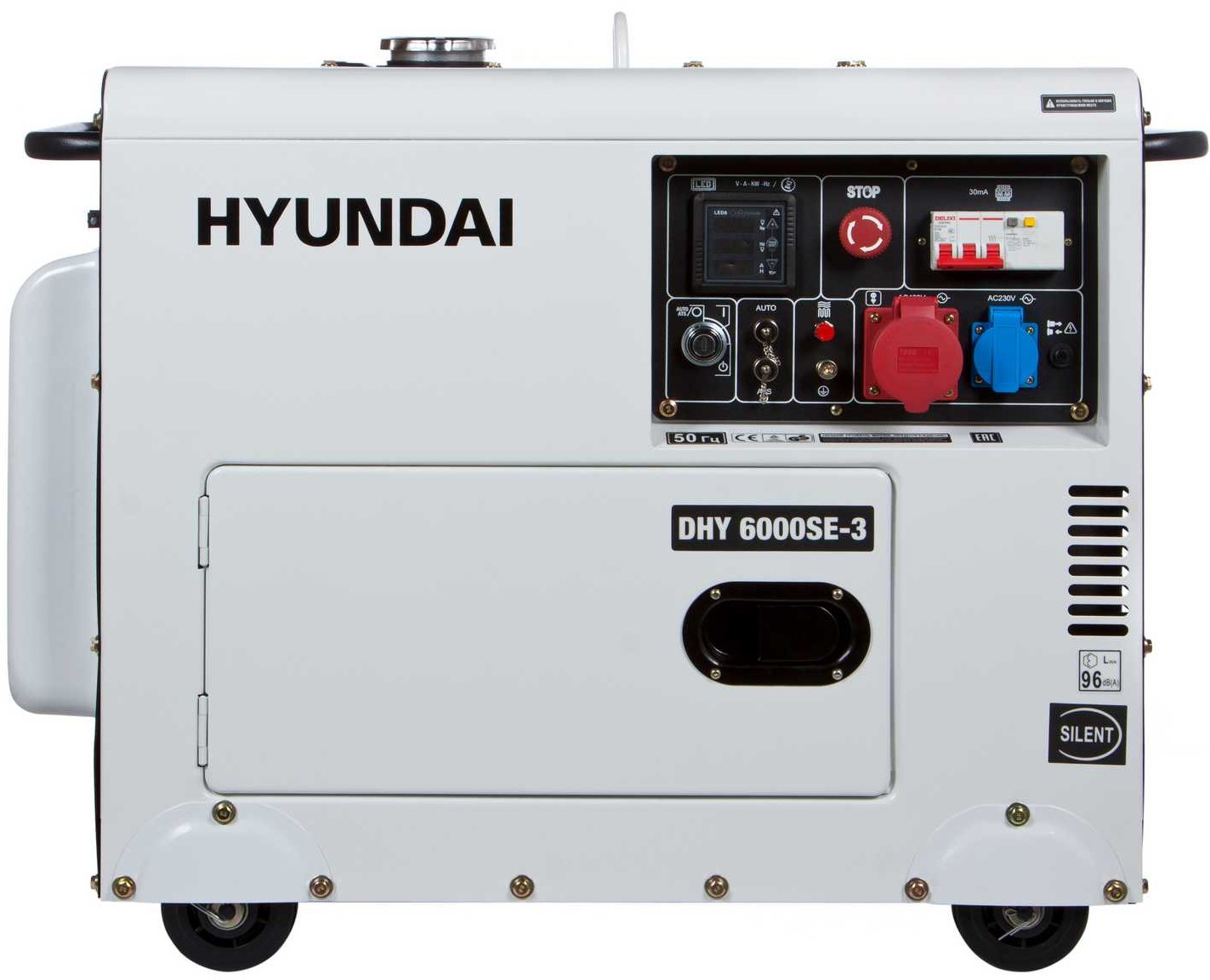 Генератор на 380В Hyundai DHY 6000SE-3
