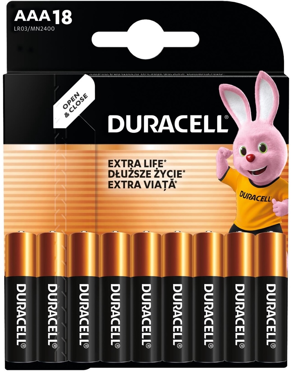 Duracell LR03 MN2400 18шт. (5000394107557)