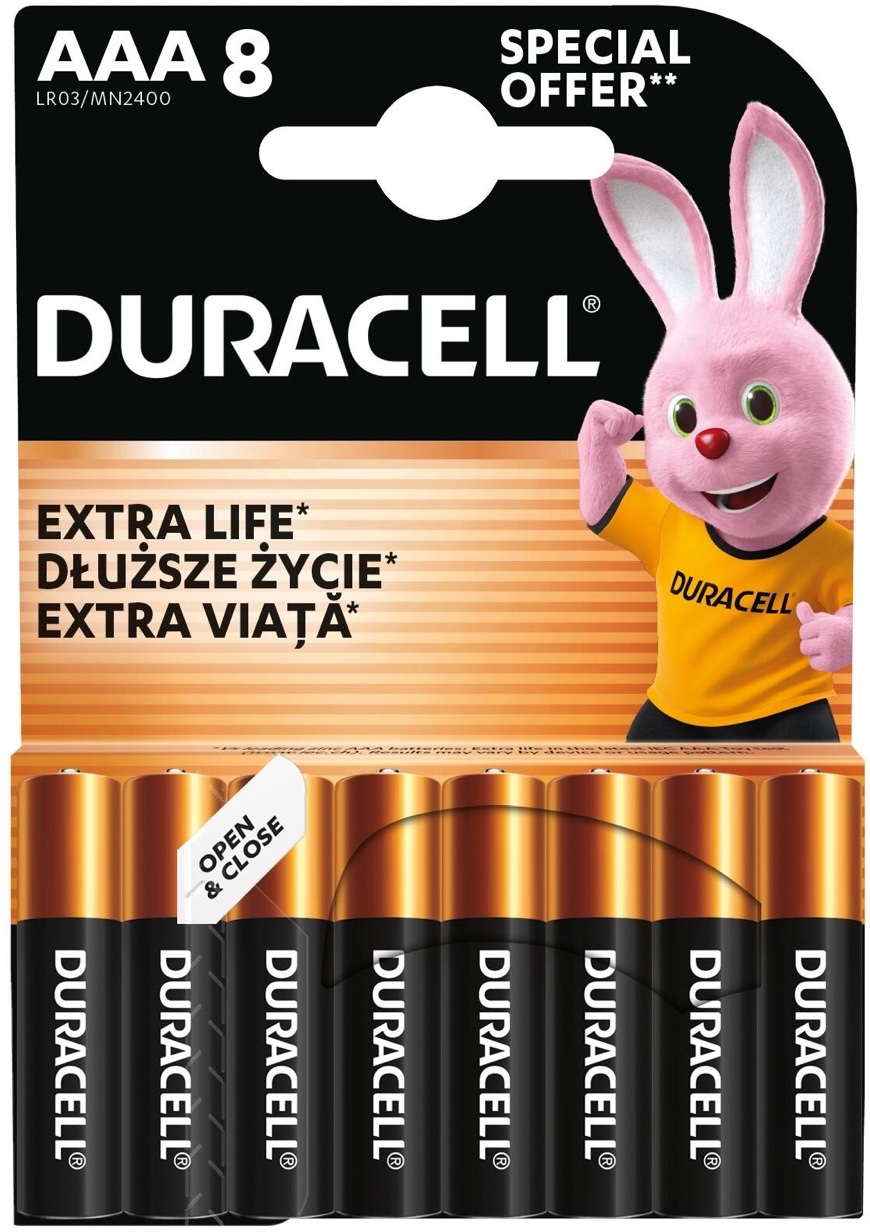 Duracell LR03 MN2400 8шт. (5000394203358)