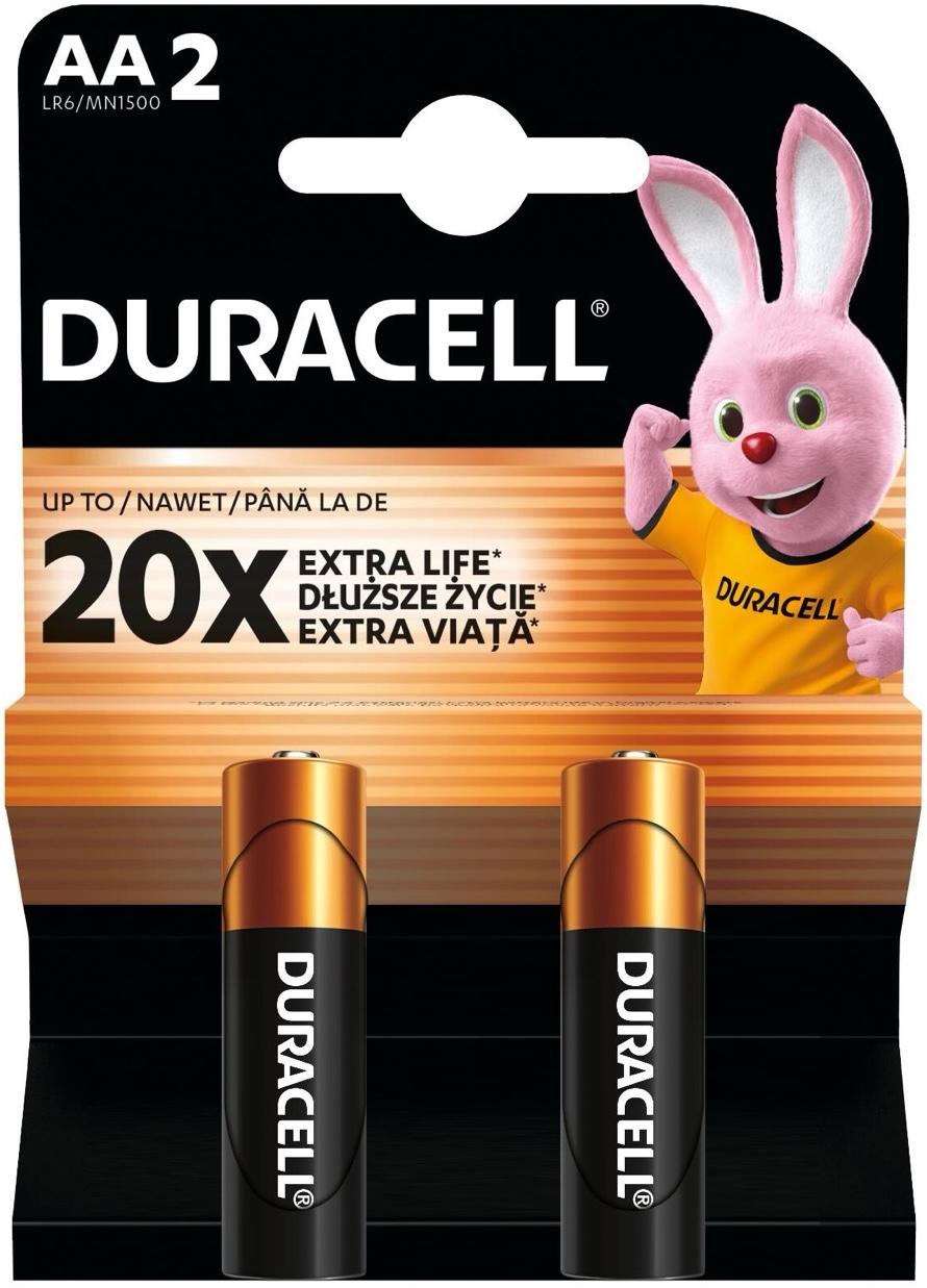 Купить батарейки типа аа Duracell LR06 MN1500 2шт. (5000394076921) в Киеве