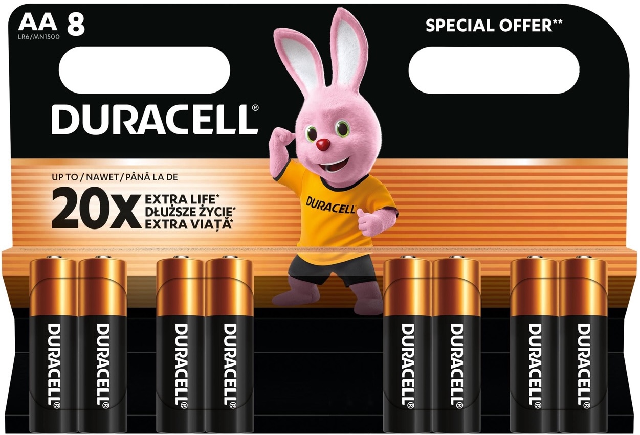 Батарейка Duracell LR06 MN1500 8шт. (5000394058019)
