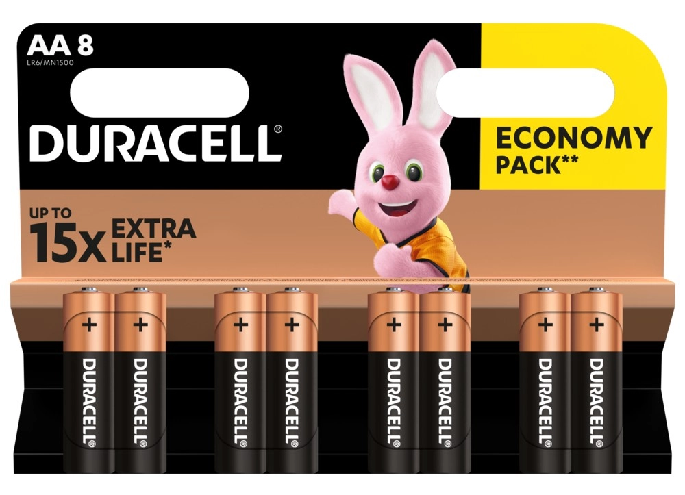 ᐉ Батарейка Duracell LR06 MN1500 8шт. (5000394058019) купить по цене ...