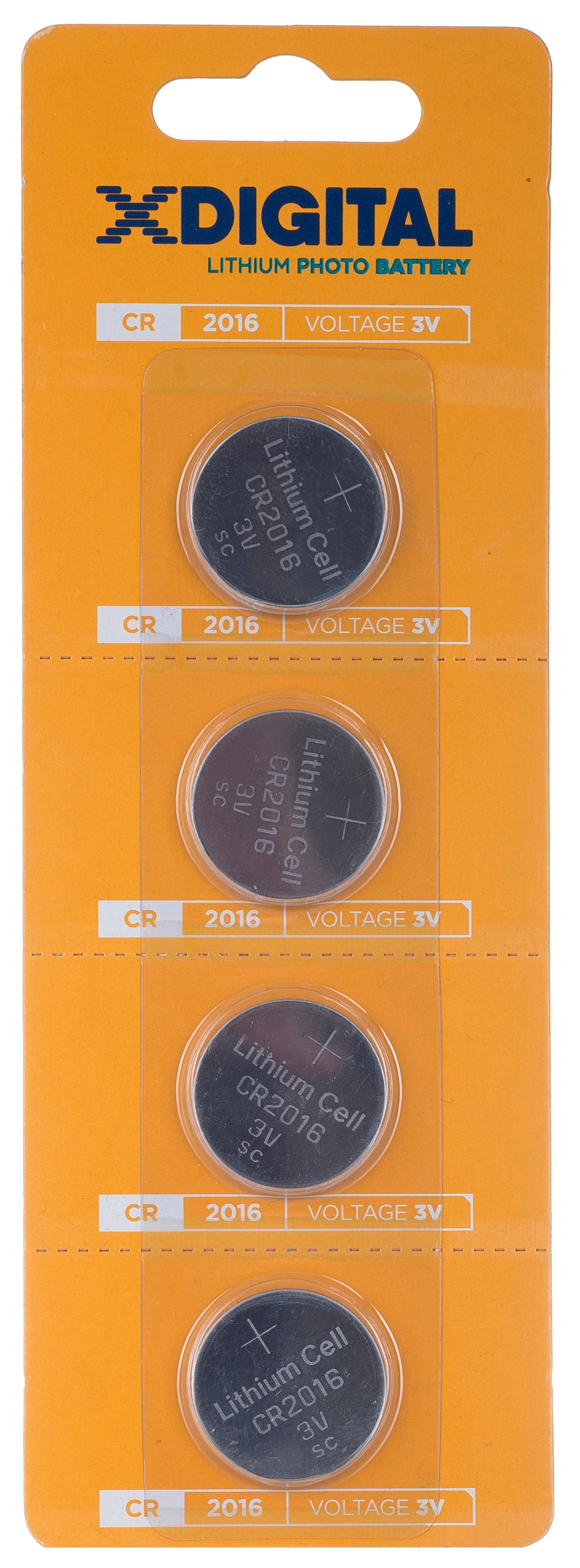Батарейки типа CR2016 X-Digital CR2016 4шт.