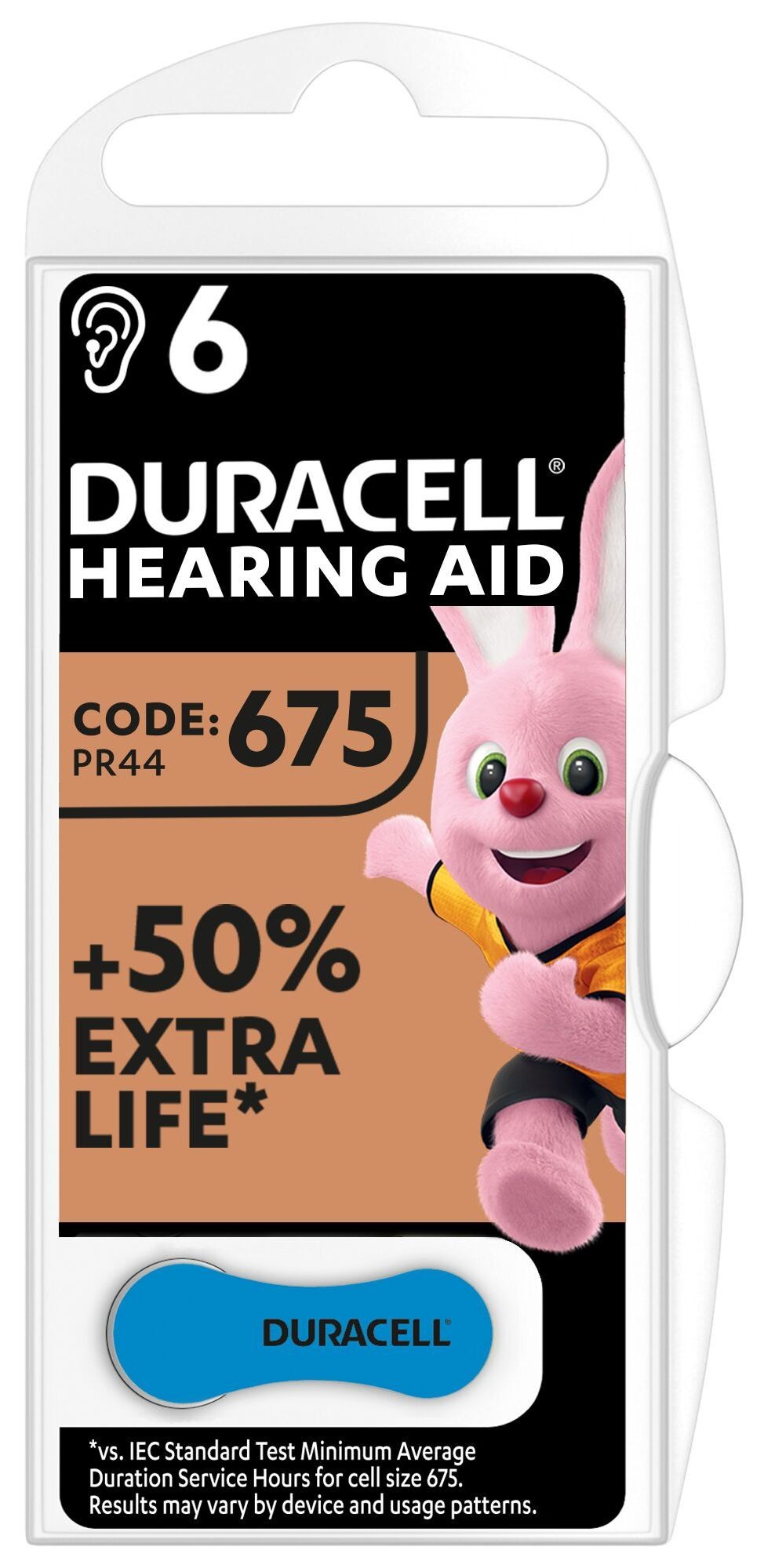 Батарейка Duracell HA 675 (96091470) цена 165.00 грн - фотография 2