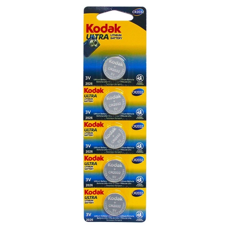 Батарейки типа CR2032 Kodak Ultra lit. CR2032