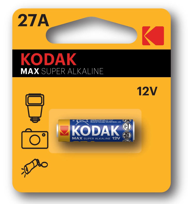 Інструкція батарейка Kodak Max alk K 27 A