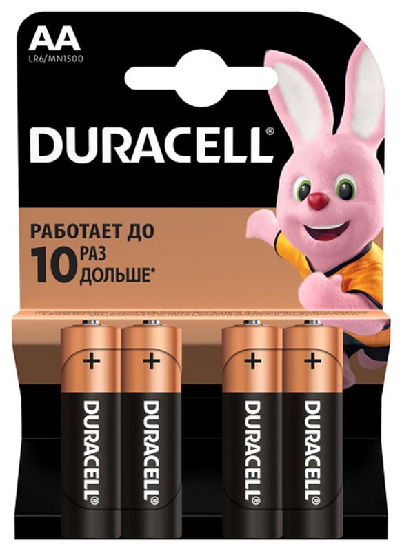 Батарейка Duracell LR06 MN1500, 1x(4+1)